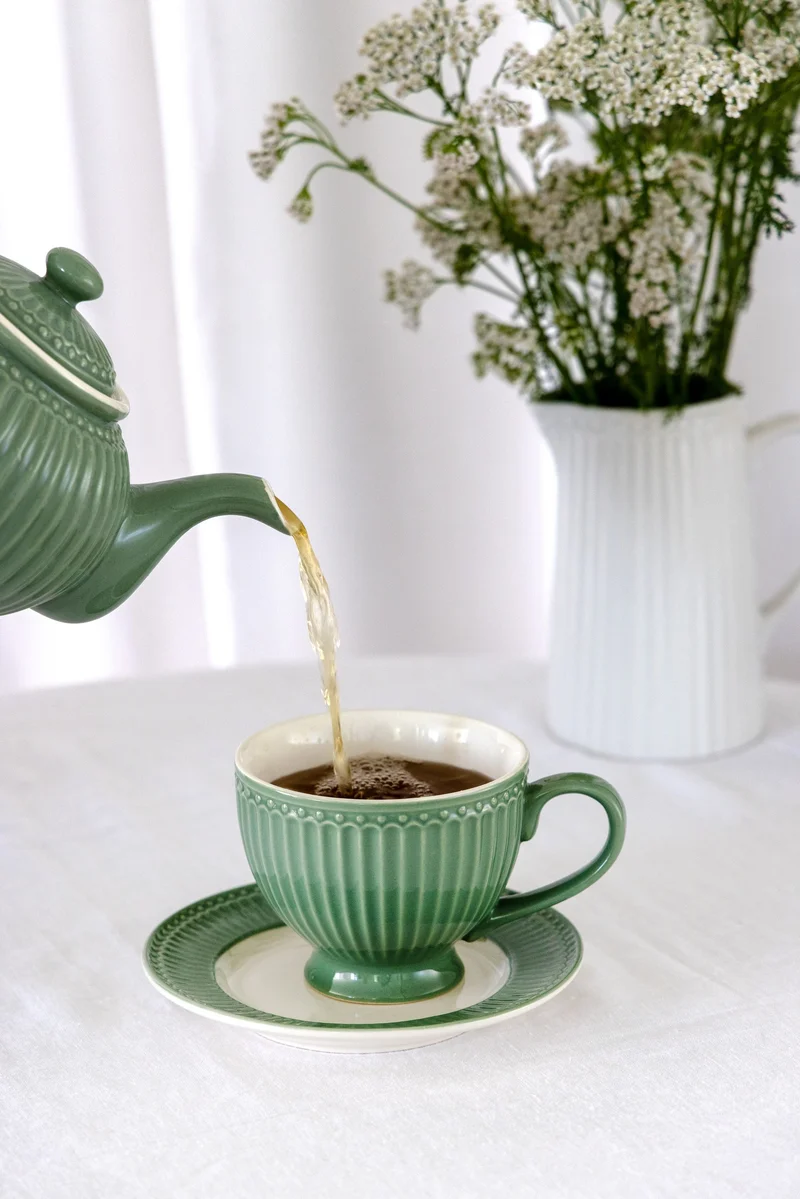 Greengate Alice Latte Cup dusty green 0,25 l Set6