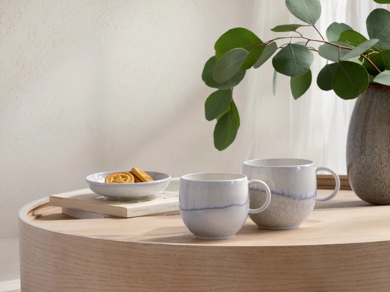 like. by Villeroy & Boch Perlemor Sand Becher mit Henkel 0,21l