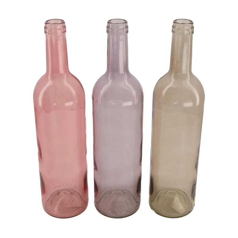 Flasche Eisen Ø15x33.5cm Rosa