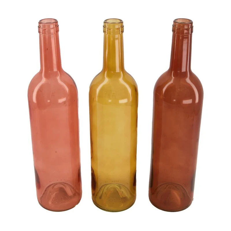 Flasche Eisen Ø15x33.5cm Burgund