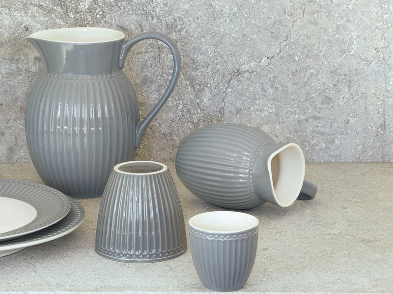 Greengate Alice Frühstücksset stone grey 18tlg