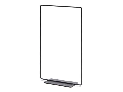 Metall Sechseck 20cm schwarz