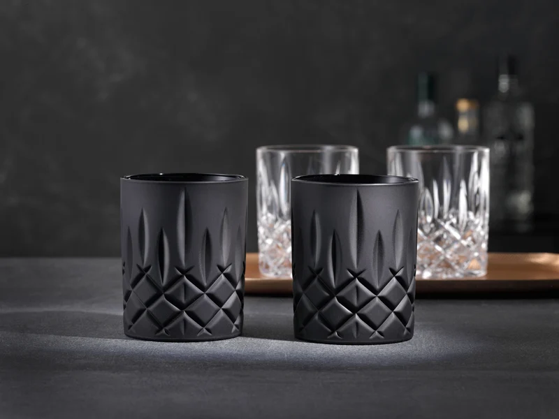 Nachtmann Noblesse Whiskybecher Black Set 2tlg