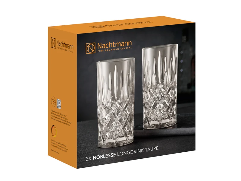 Nachtmann Noblesse Longdrink Taupe Set 2tlg