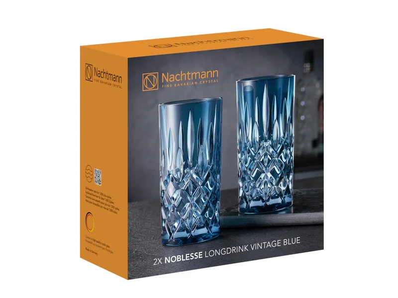 Nachtmann Noblesse Longdrink Vintage blue Set 2tlg