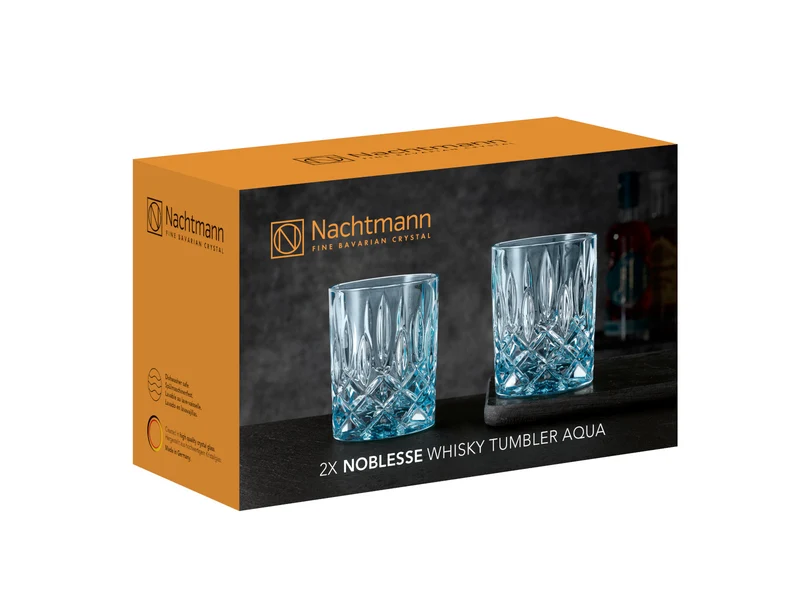 Nachtmann Noblesse Whiskybecher aqua Set 2tlg