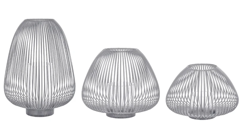 Blomus LYVA Laterne steel gray Set3