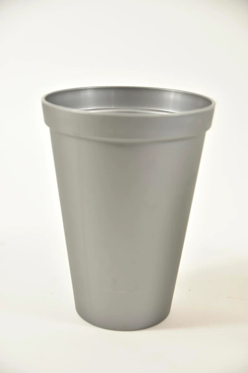 Gebrauchsvase Kunststoff grau 5 Liter Ø20x27cm