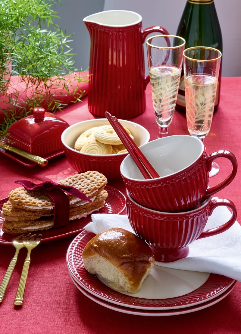 Greengate Alice Eierbecher claret red 6,5 cm Set6