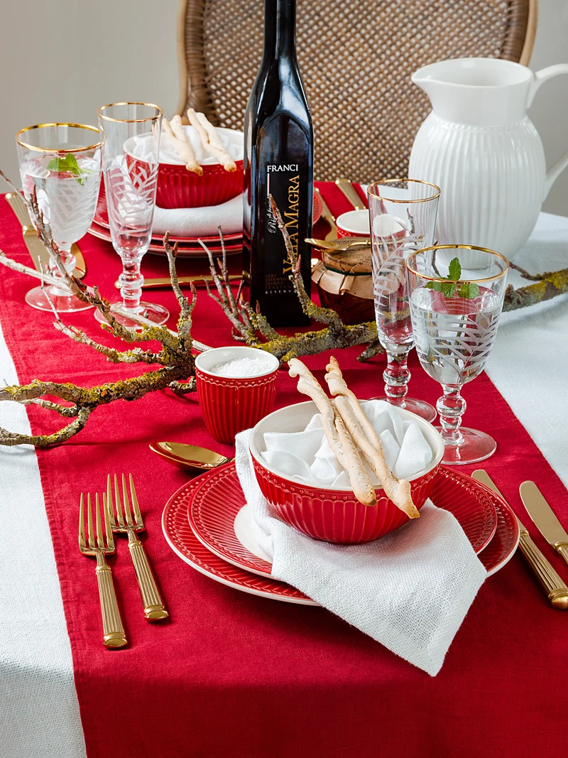 Greengate Alice Speiseteller red 26,5 cm Set6