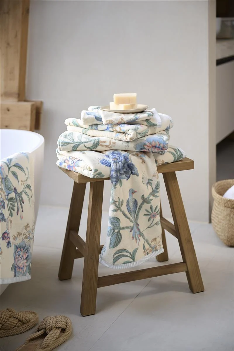 PIP STUDIO Secret Garden Handtuch whiteblue 55x100cm (1 Stück)