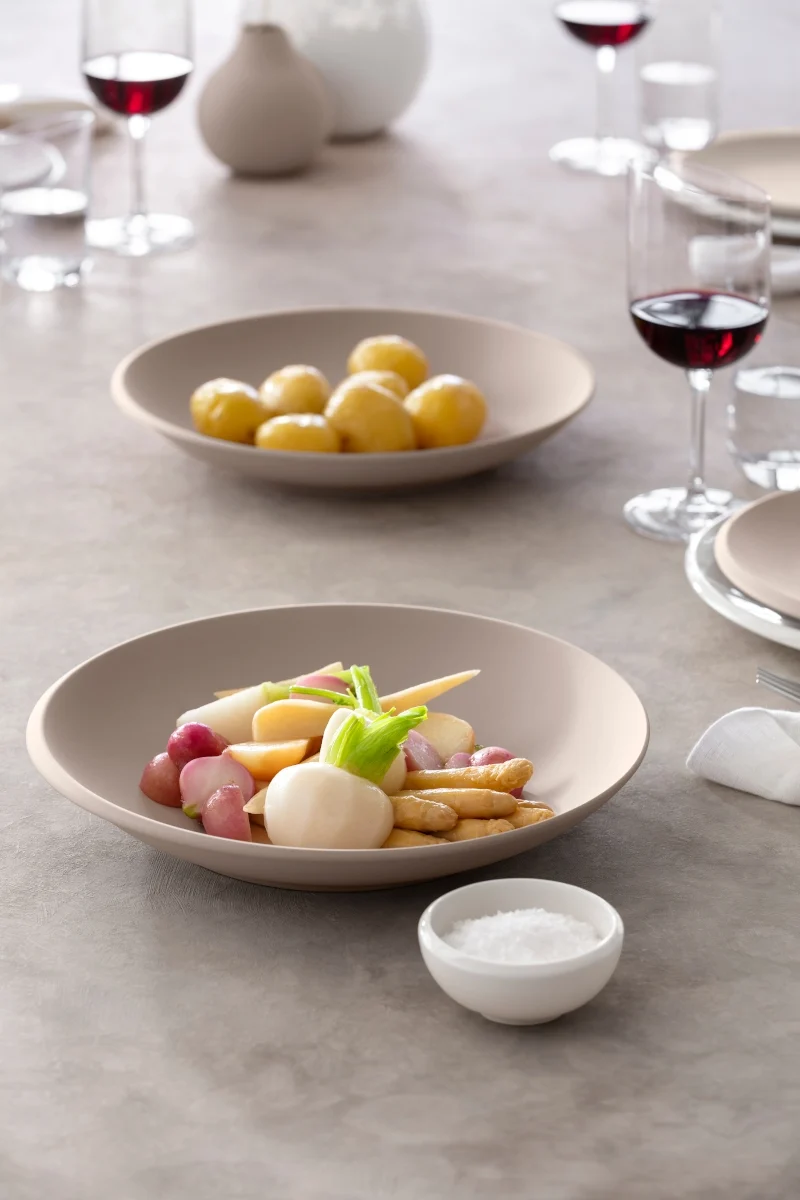 Villeroy & Boch NewMoon beige Schale tief 29 cm Set6