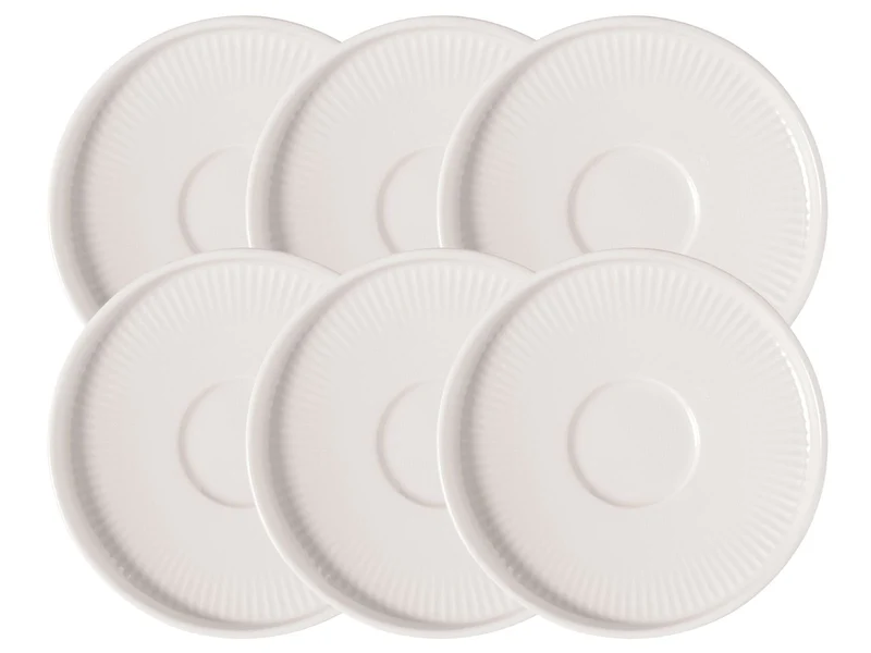 Villeroy & Boch Afina Kaffeeuntertasse weiß 14cm Set6