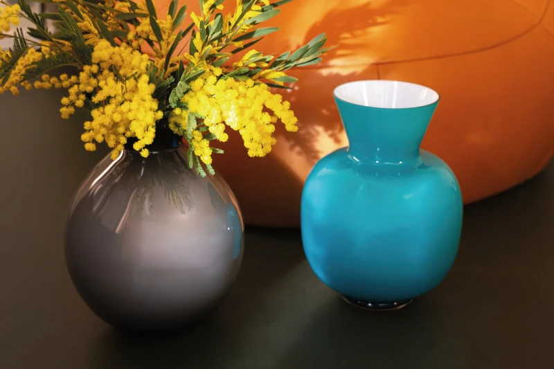 Rosenthal Gianna Grey - Glass Vase 36cm