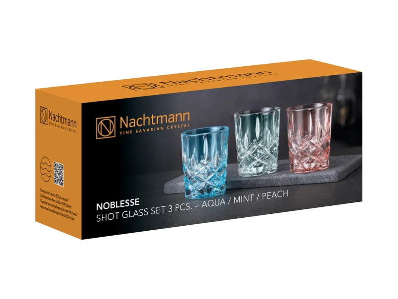 Nachtmann Noblesse Shot Glas/ Schnapsglas mehrfarbig Set 3tlg
