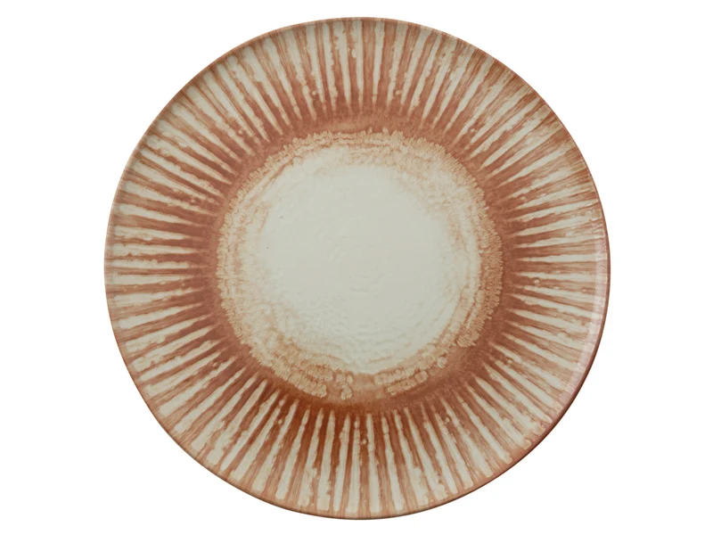 Rosenthal Arthur Krupp Stoneware Sunlight Red Teller flach 32cm