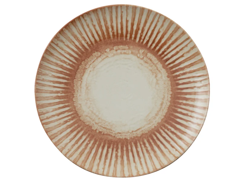 Rosenthal Arthur Krupp Stoneware Sunlight Red Teller flach 27,5cm