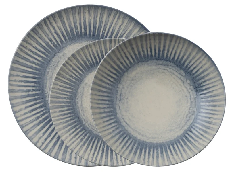 Rosenthal Arthur Krupp Stoneware Sunlight Blue Dinnerset 12tlg