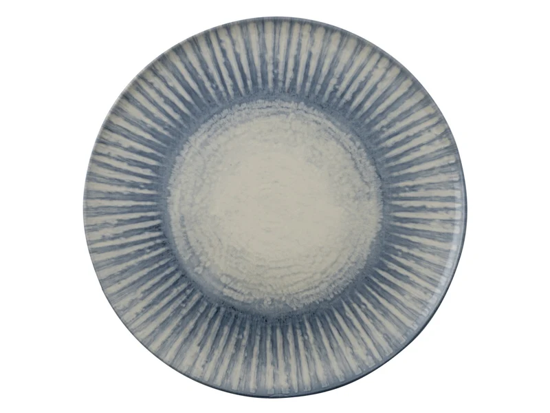 Rosenthal Arthur Krupp Stoneware Sunlight Blue Teller flach 32cm