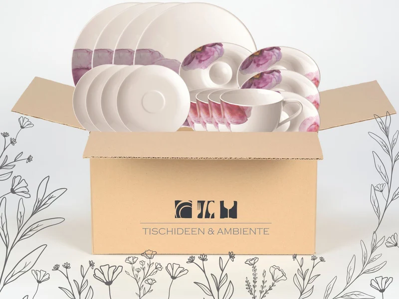 Villeroy & Boch Geschenkbox Rose Garden Frühstücksset 16tlg
