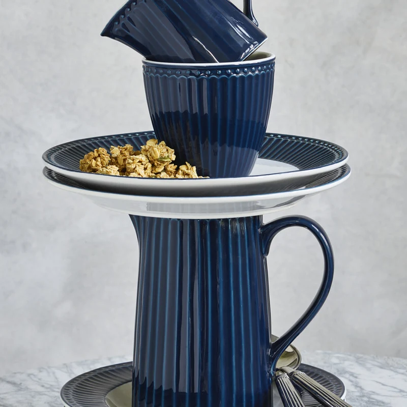 Greengate Alice Eierbecher dark blue 6,5 cm Set6