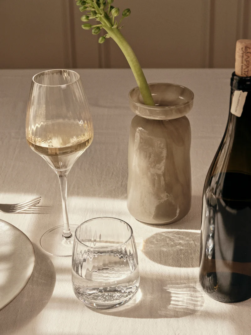 Broste Copenhagen Solai Vase taupe warm grey 19,5cm