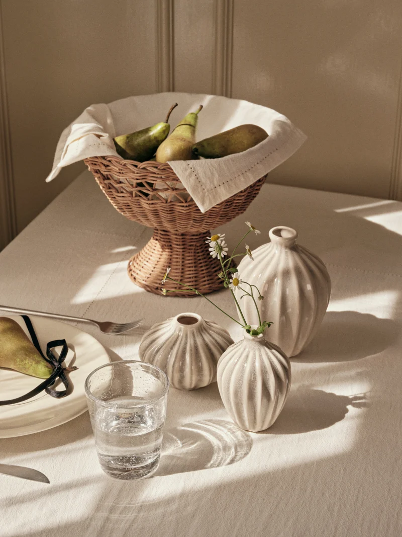 Broste Copenhagen Alfredo Servierteller cream Ø24cm
