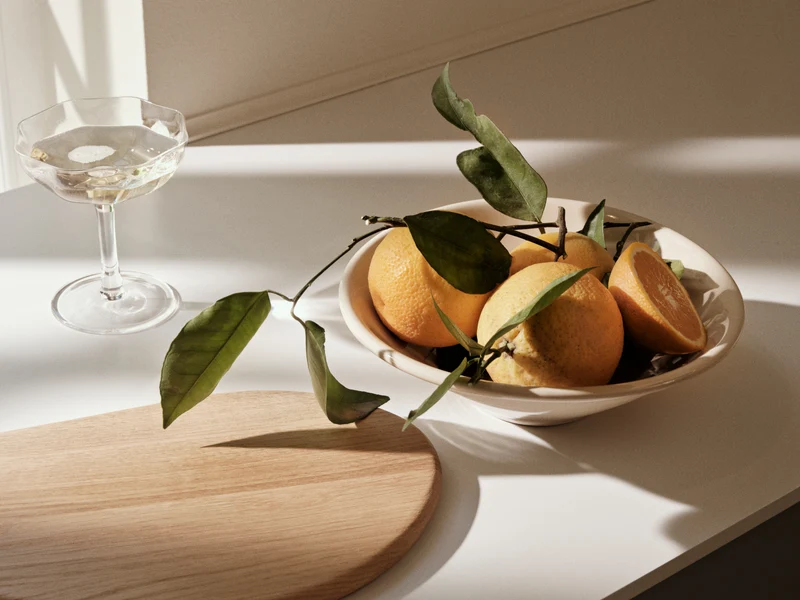 Broste Copenhagen Alfredo Schüssel beige Ø24cm