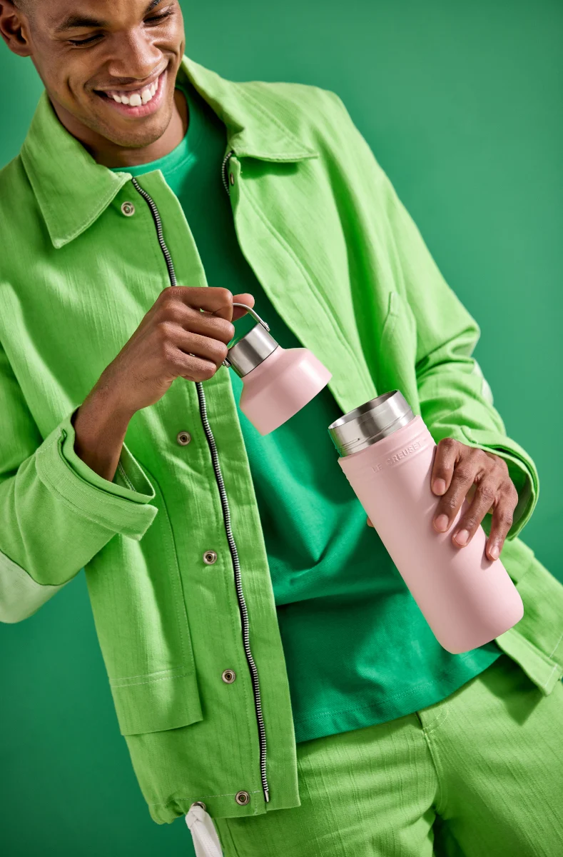Le Creuset On The Go Trinkflasche shell pink 500ml