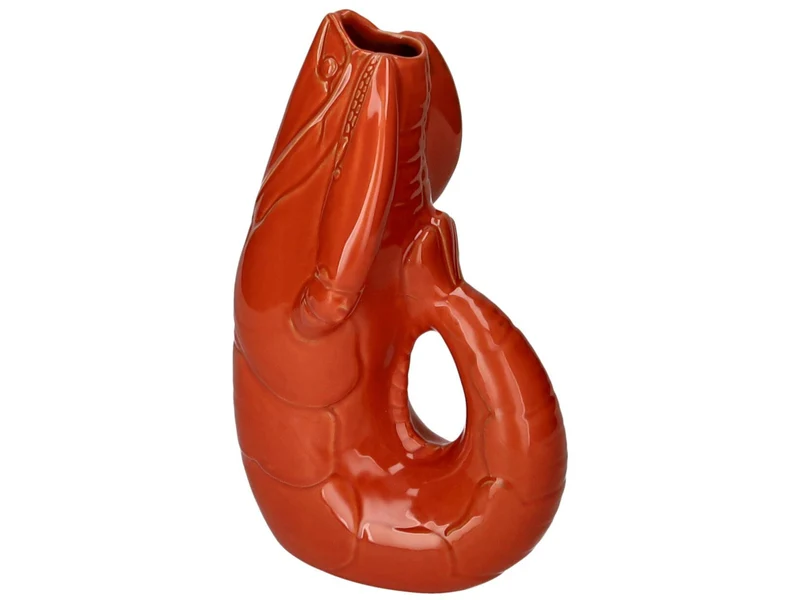 Giftcompany Madame Crevette Hummer Vase L orangerot 32cm