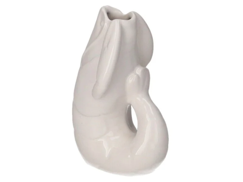 Giftcompany Madame Crevette Hummer Vase XS weiss 14cm