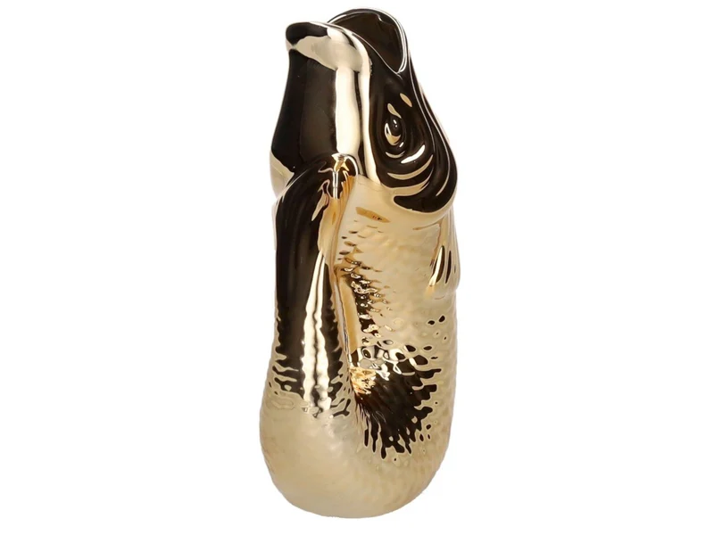 Giftcompany Monsieur Carafon Vase / Karaffe Fisch S gold 1,2l