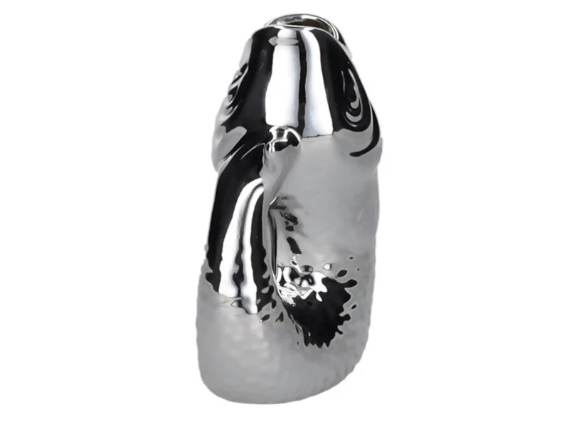 Giftcompany Monsieur Carafon Vase / Karaffe Fisch XS silber 0,2l