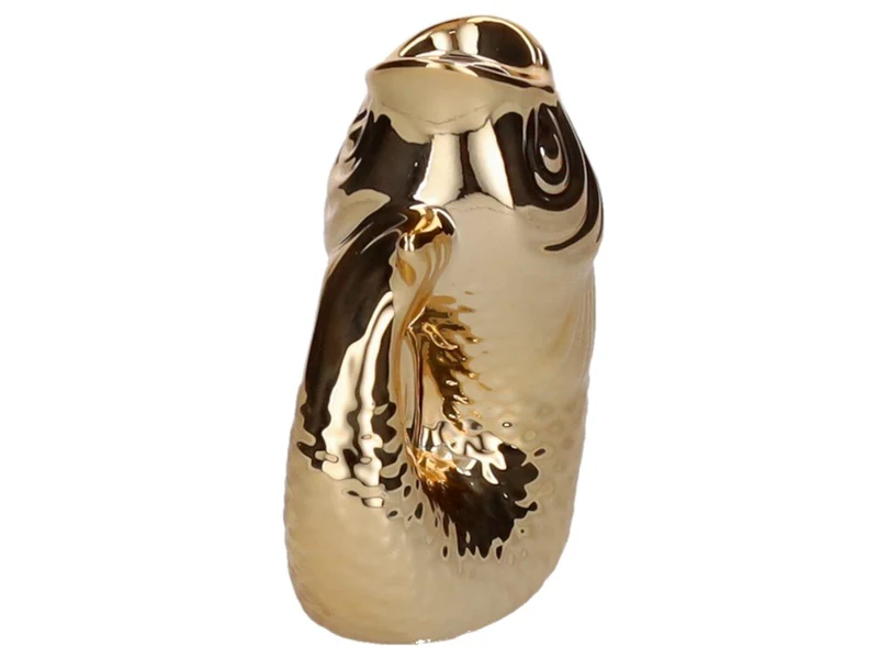 Giftcompany Monsieur Carafon Kerzenhalter Fisch XS gold 12,7cm