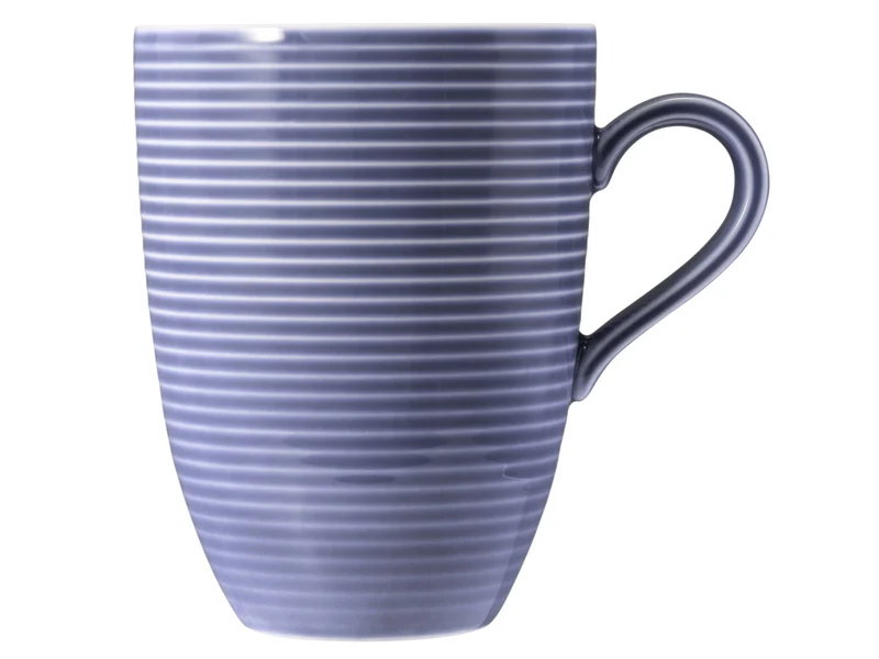 Seltmann Weiden Beat Fliederblau uni Becher mit Henkel 0,35l mit Relief
