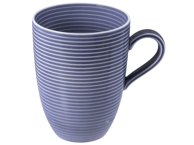 Seltmann Weiden Beat Fliederblau uni Becher mit Henkel 0,35l mit Relief