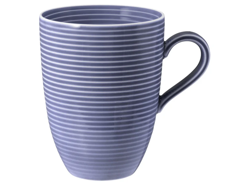 Seltmann Weiden Beat Fliederblau uni Becher mit Henkel 0,35l mit Relief