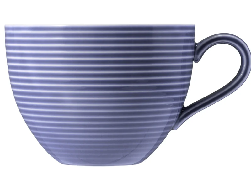 Seltmann Weiden Beat Fliederblau uni Milchkaffeeobertasse 0,35l mit Relief