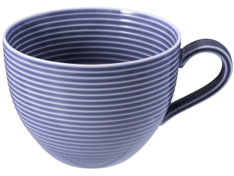 Seltmann Weiden Beat Fliederblau uni Milchkaffeeobertasse 0,35l mit Relief