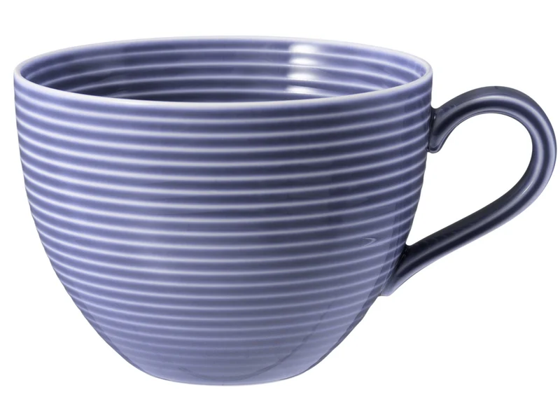 Seltmann Weiden Beat Fliederblau uni Milchkaffeeobertasse 0,35l mit Relief