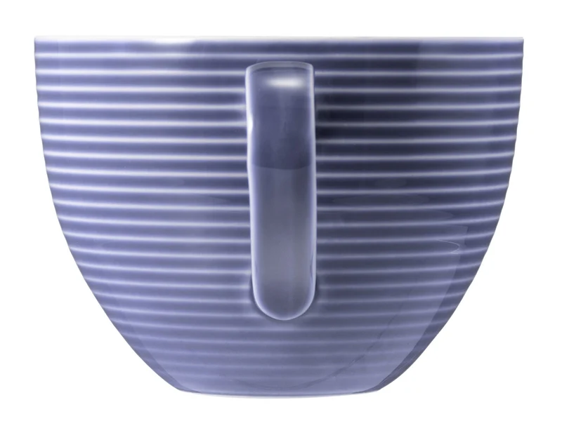 Seltmann Weiden Beat Fliederblau uni Milchkaffeeobertasse 0,35l mit Relief