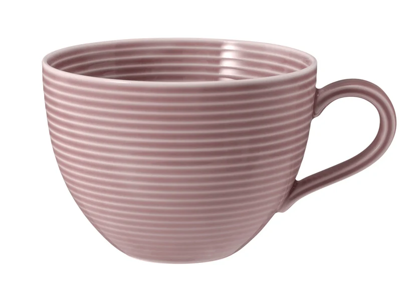Seltmann Weiden Beat Altrosa uni Milchkaffeeobertasse 0,35l mit Relief