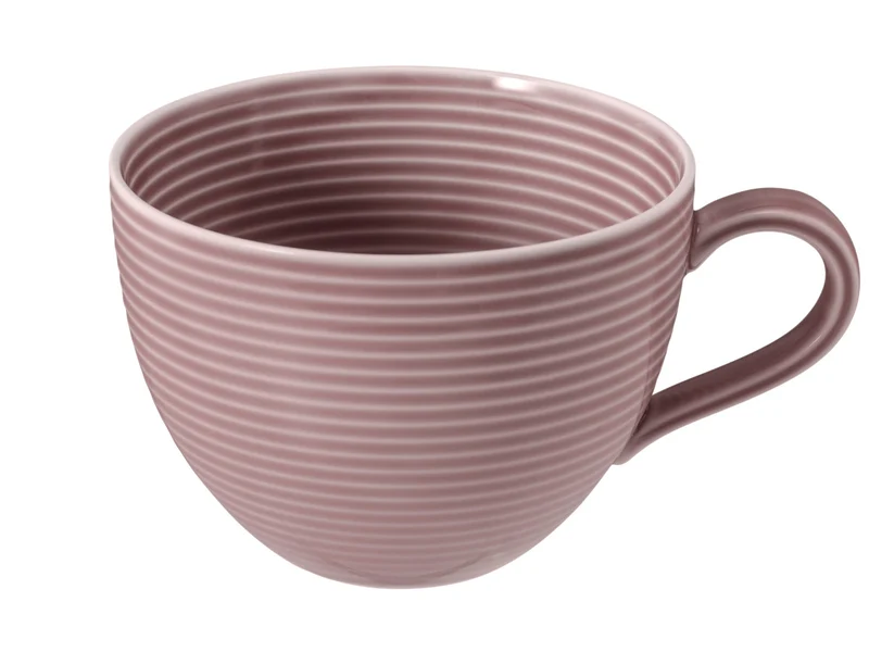 Seltmann Weiden Beat Altrosa uni Milchkaffeeobertasse 0,35l mit Relief