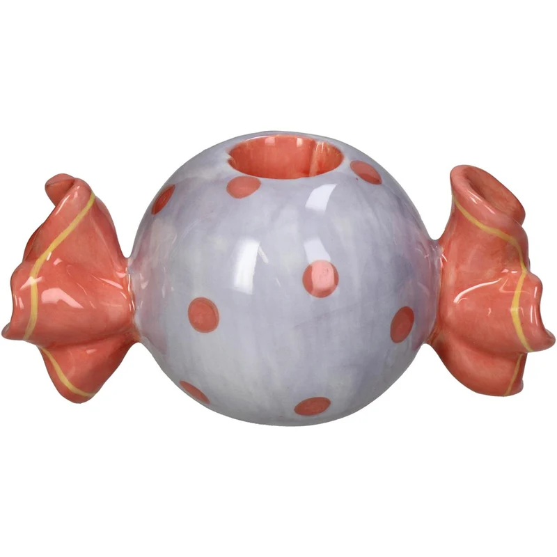 Kerzenständer Candy Fine Earthenware Multi 14.4x8.2x6.9cm