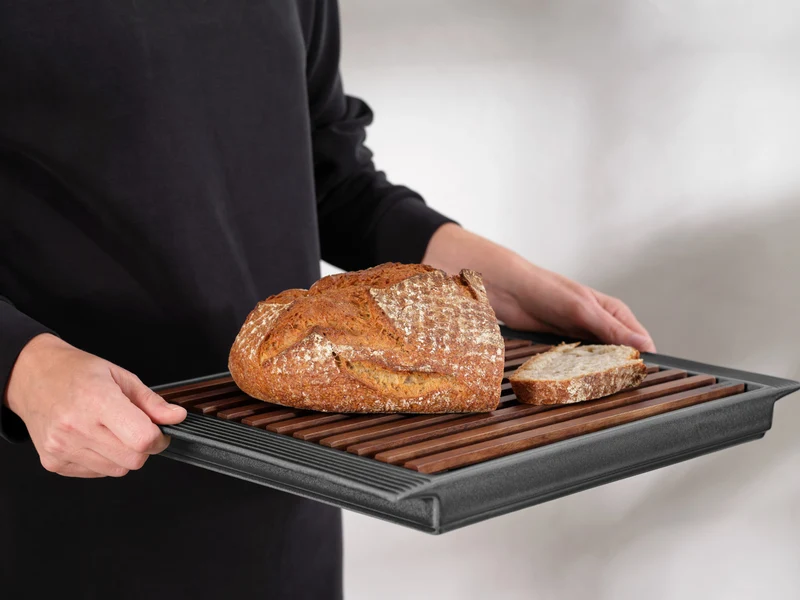ASA kitchen'art Brotschneidebrett schwarz 42x30x3,3cm