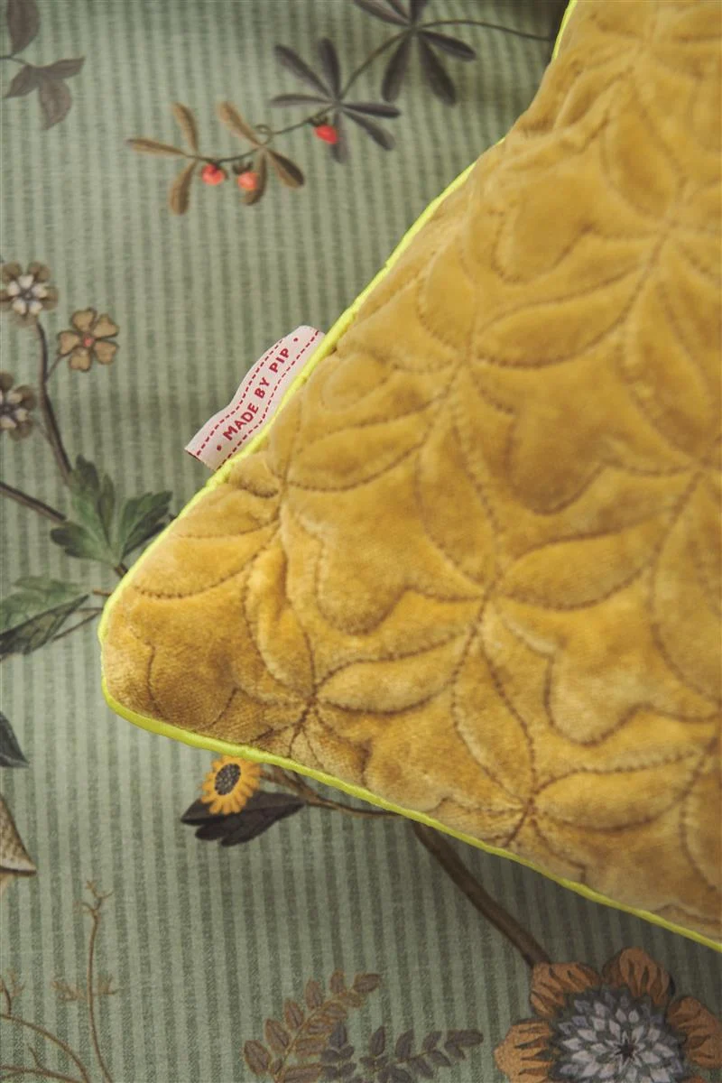 PIP STUDIO Quilty Dreams Kissen bright yellow 45x45cm (1 Stück)