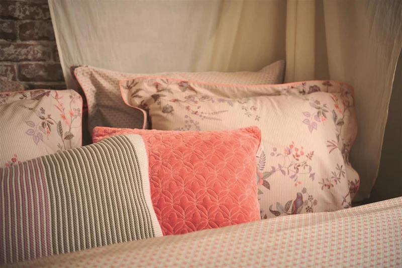 PIP STUDIO Quilty Dreams Kissen coral 45x45cm (1 Stück)