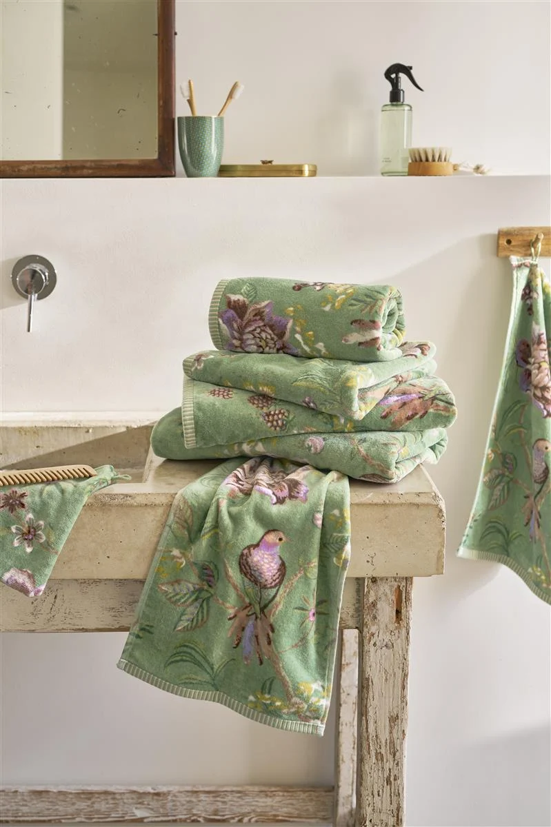 PIP STUDIO Secret Garden Gästehandtuch green 30x50cm (1 Stück)
