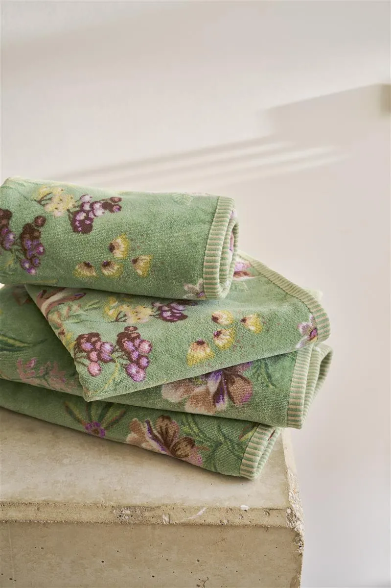 PIP STUDIO Secret Garden Duschtuch green 70x140cm (1 Stück)
