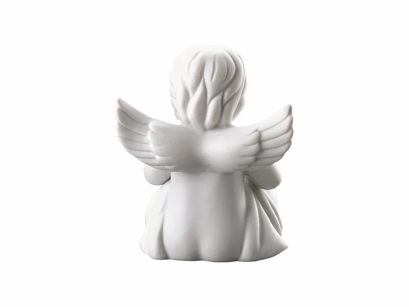 Rosenthal Engel klein weiss matt m. Geburtstagskuchen 6cm